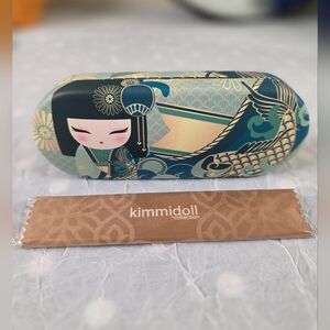 Kimmidoll Glasses Case (with cleaning cloth) Glasses Holder Kokeshi Pat